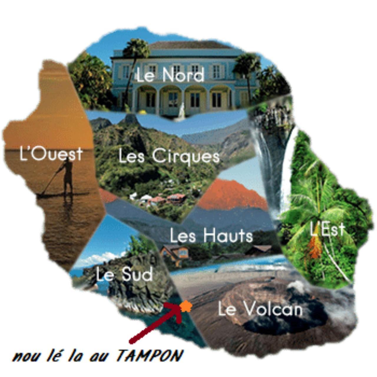 Kaz Mado - Meuble De Tourisme Classe 3 Etoiles Льо Тампон Екстериор снимка